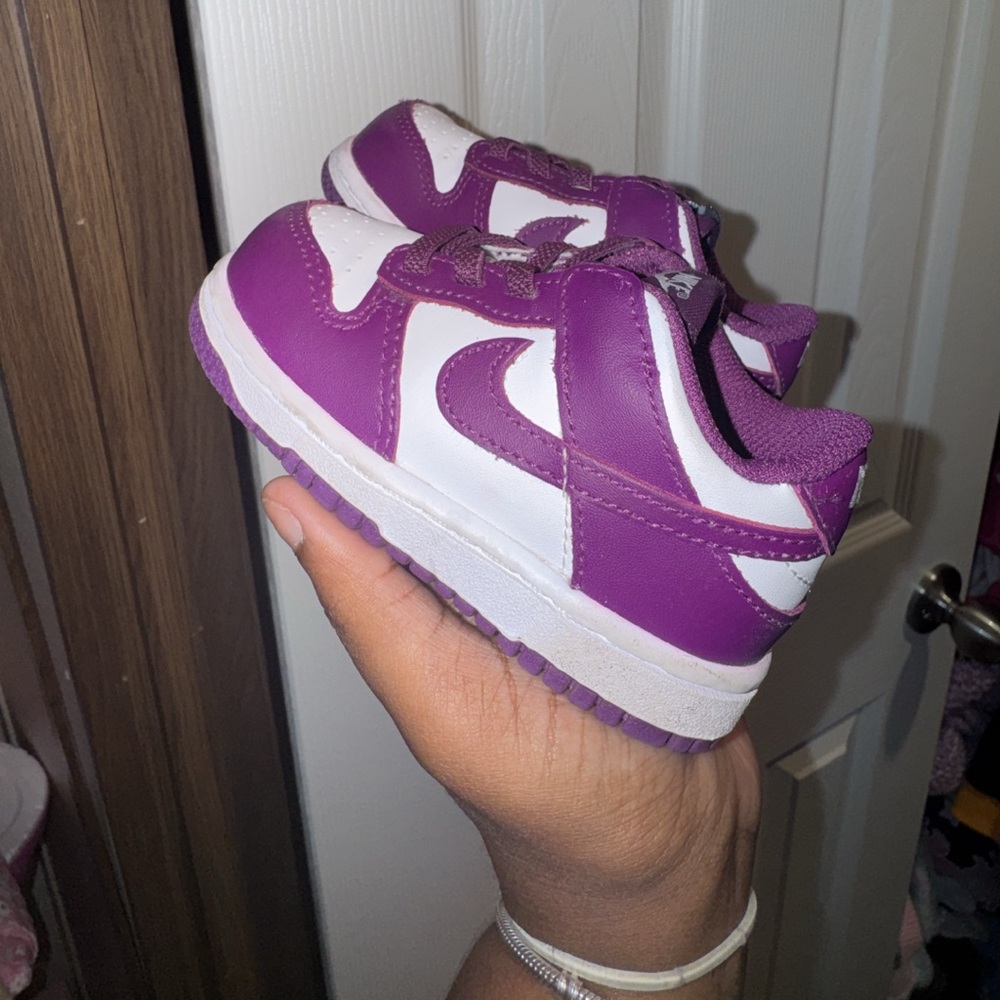Nike Kids Sneakers Purple and White